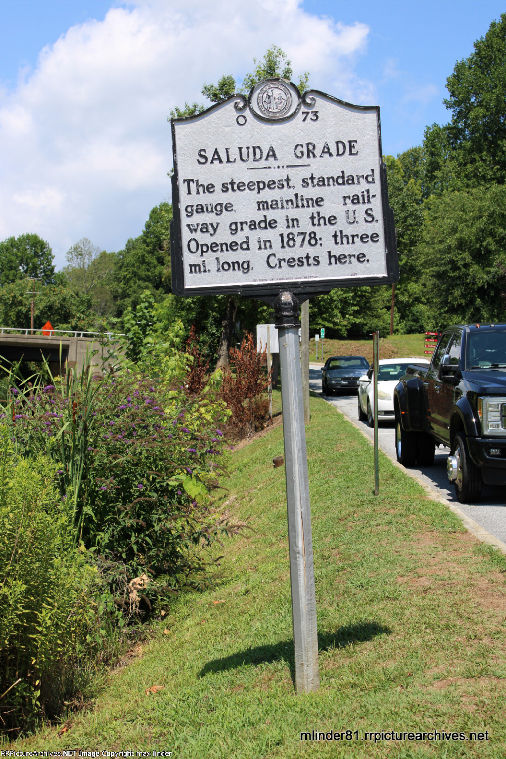 Saluda Historical marker